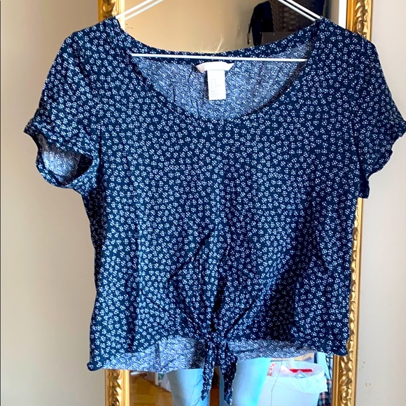 Floral H&M Crop Top - Picture 1 of 2